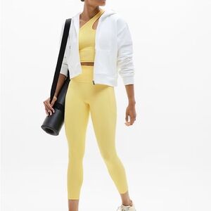 Athleta Salutation Stash High Rise 7/8 Legging (Yellow)